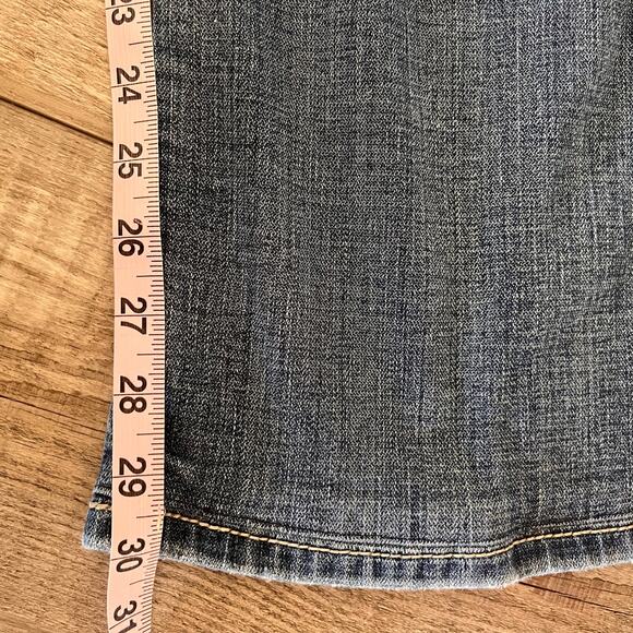 BKE Denim Culture Flare Jeans Women 30x33.5 (fits 30x30) Thick Stitch Embroidery - Picture 8 of 12